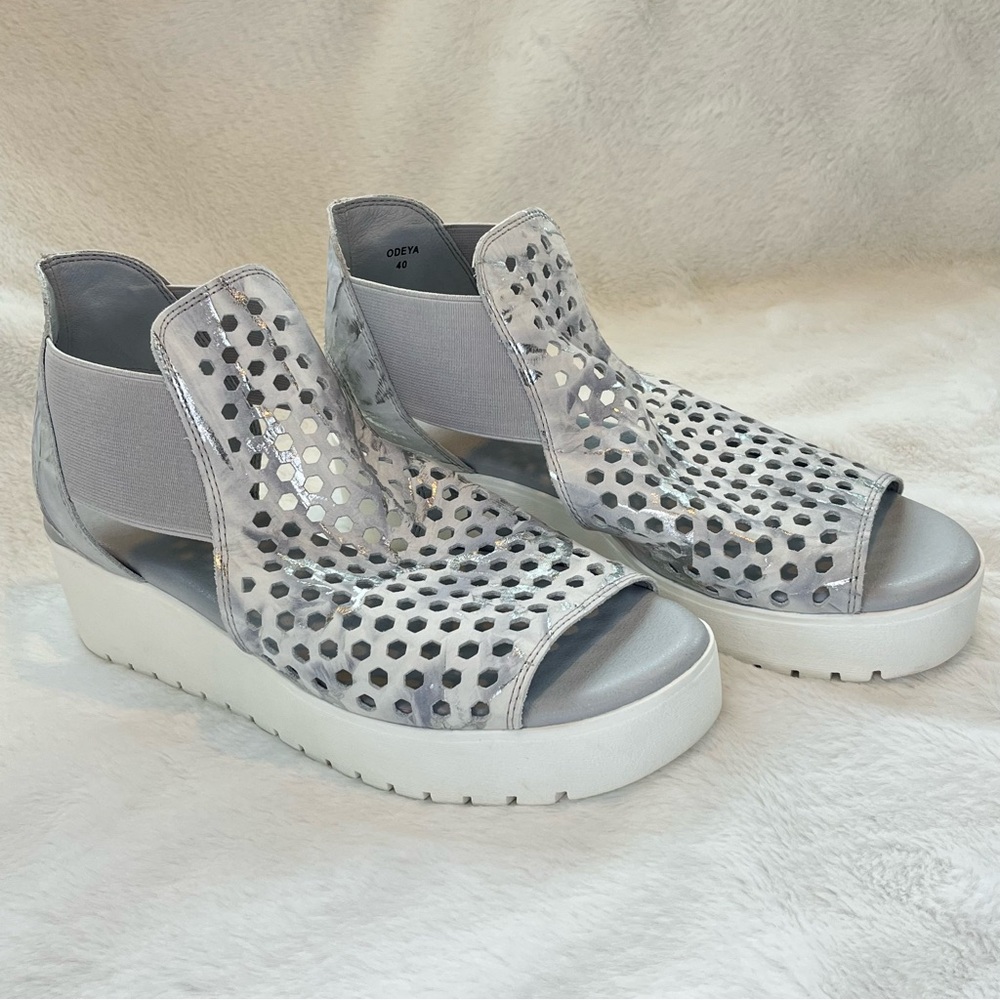 New Silent D Odeya Cloudy Mix Platforms Leather S… - image 2